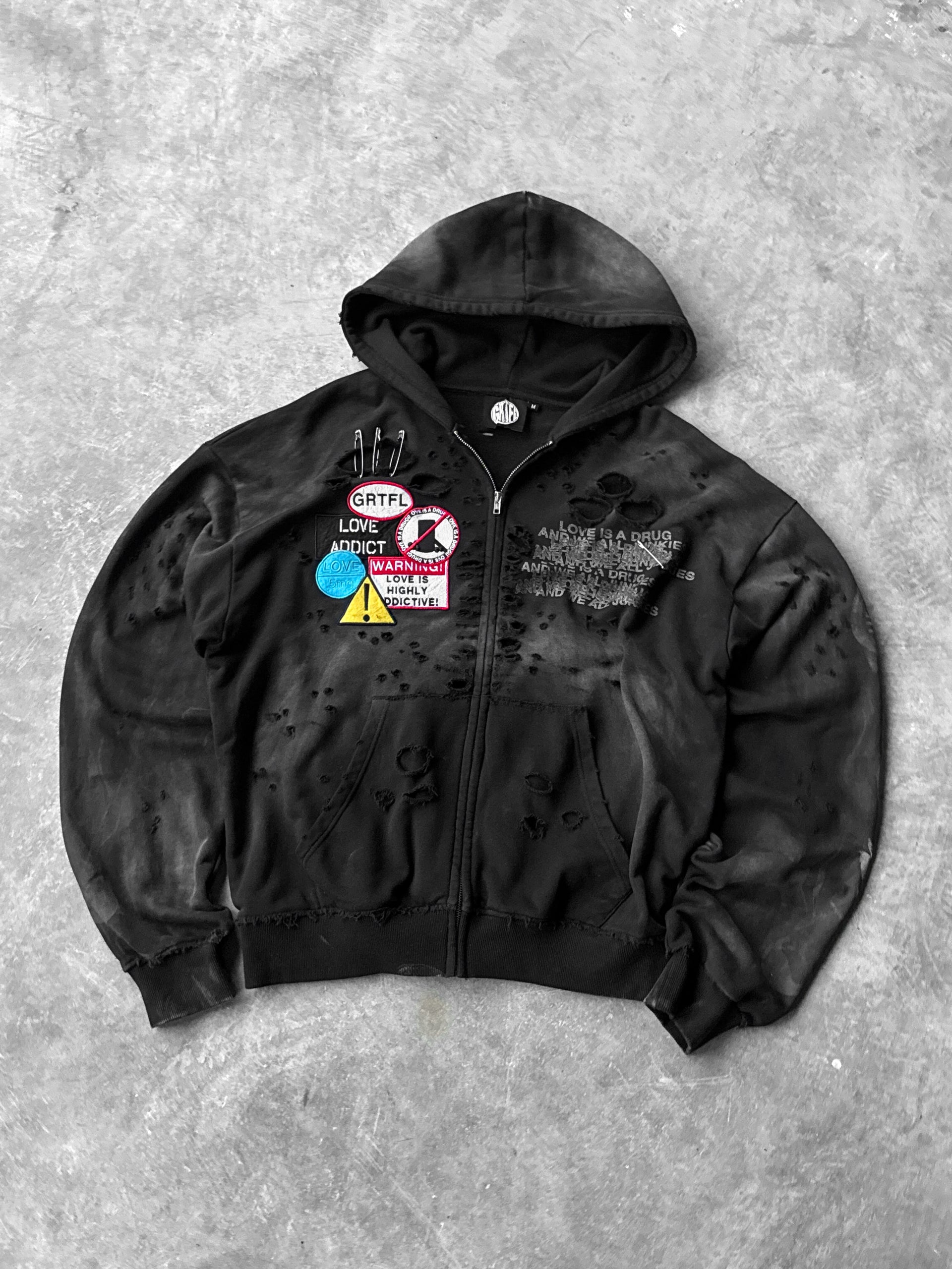LOVE JUNKIE ZIP UP